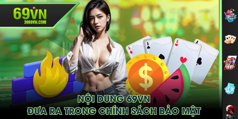 Nội dung 69VN đưa ra trong chính sách bảo mật