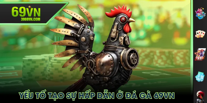 Yếu tố tạo sự hấp dẫn ở Đá Gà 69VN